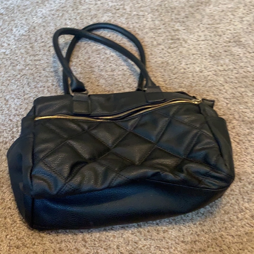 Black Faux Leather Purse Great Condition Very Light Wear, No Holes Or Tears